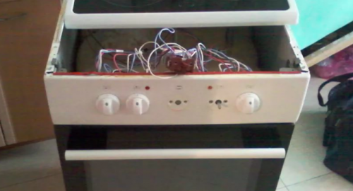 Ремонт керамической электроплиты. Баксан